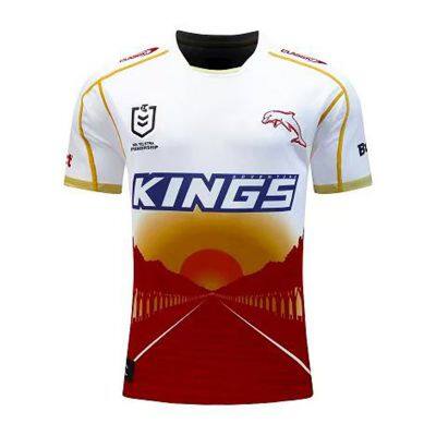 2024 Dolphins NRL Short sleeved T-shirt Athletic Rugby Jersey Men's Rugby Jersey