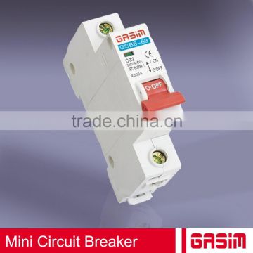 1 Poles Number and Mini Type circuit breaker