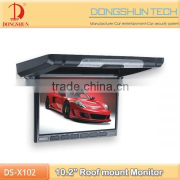 10.2 inch roof monitor new small size design /car flip down lcd monitor