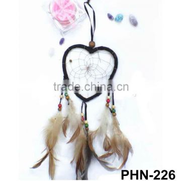 Heart-shape Feather dream catcher jewelry