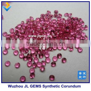 AAA Grade Heat Resistant Synthetic 5mm Round Corundum Ruby Stone