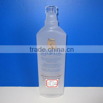 High end quality glass liqueur bottle for sale 50cl