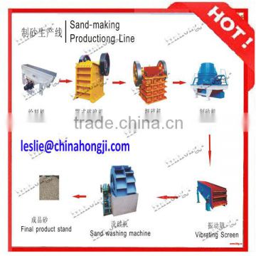High efficient durable sand crushing line