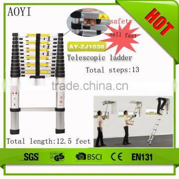 buy direct from china factory aluminum telescopic ladder