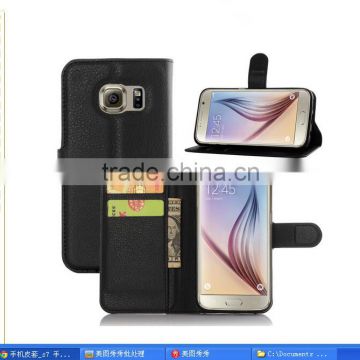 Phone Case For Samsung S7 Wallet PU Leather Flip Cover