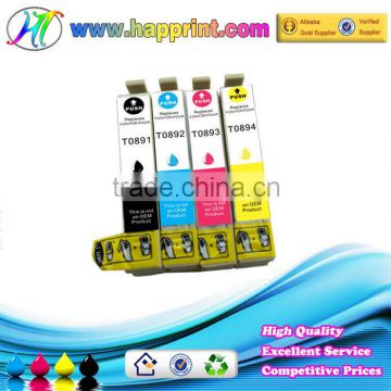 Best Price of Compatible ink cartridge for Epson T0891 T0892 T0893 T0894