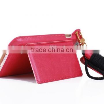 PU leather case phone and key case for 4.7 inch apple case
