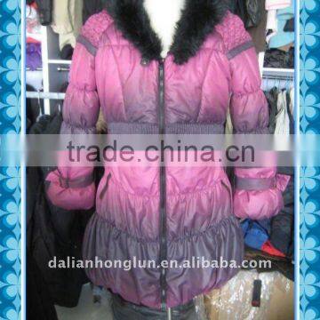 twp-tones of color padding winter jacket women