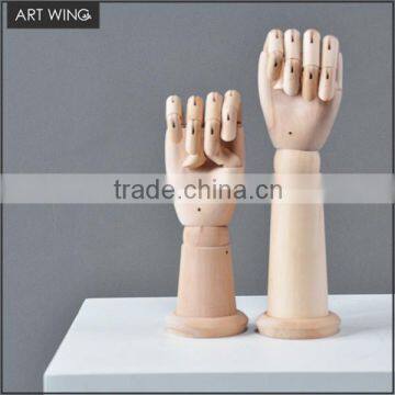 glass wooden hand painted mannequins display for gloves