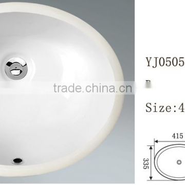 YJ0505 Ceramic Oval Under Mable Counter Basin Wash sink Cabinet Basinet Basin