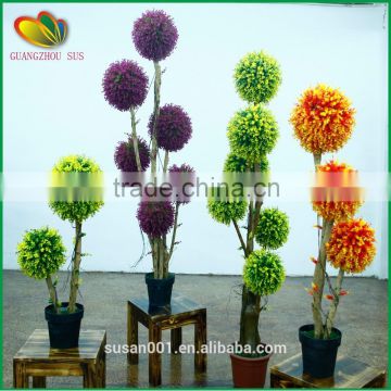 hot sale artificial topiary glass ball frame