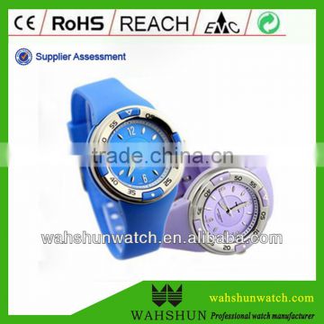 easy reading with simple design PU watches high quality purple students watches for younger