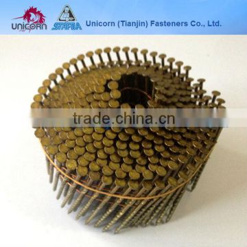 0.099" diameter screw coil nails