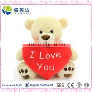 Plush Teddy Bear with Red Heart Valentine's Day Bear soft toy