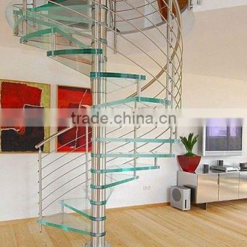 Spiral stainless steel round staircase 9001-1