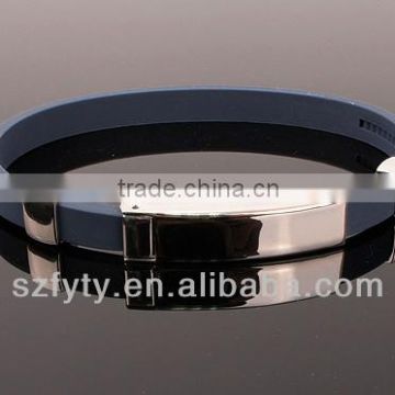 sports titanium silicone magnetic bracelet