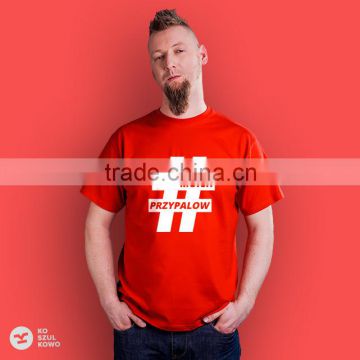 2016 Custom Made Men Tshirt Printed Logo Slogan Screenprint Transfer DTG OEM service