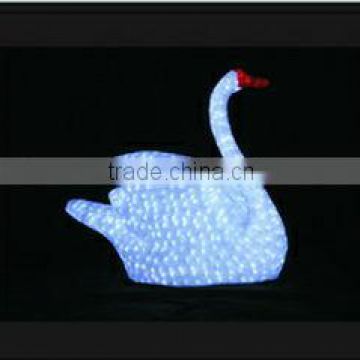 White swan christmas decoration led light