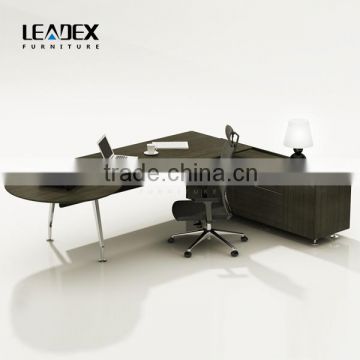 2016 Beautifully curved style artificial marble modern executive desk office table design