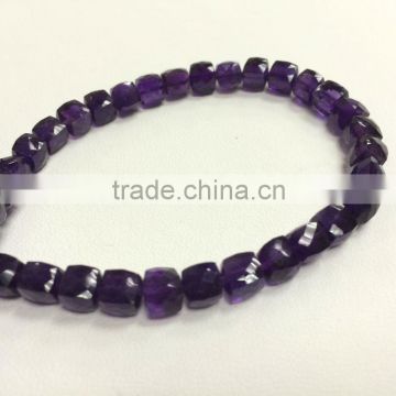 #266CC Natural Box Faceted Gemstone Loose Beads Amethyst