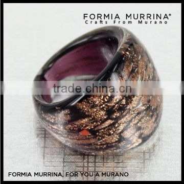 Weeding Gift Murano Glass Rings Handmade Lampworking Mens or Womens