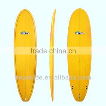 Wholesale fiberglass Funboard with heel pads