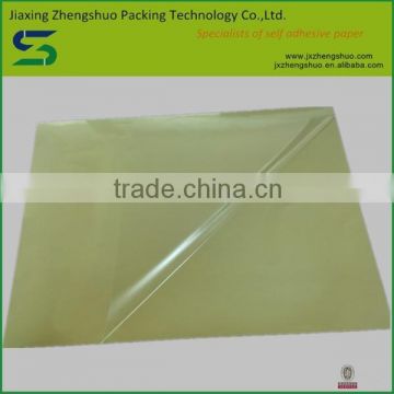 BV approved adhesive transparent white pet film