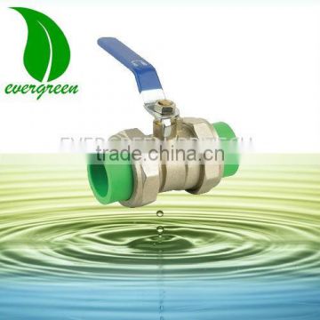 9118 PPR Flxible Brass Ball Valve for irrigation pipe