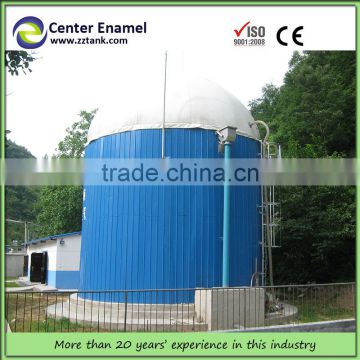 biogas equipment with Double Membrane Doom, China enamel tank