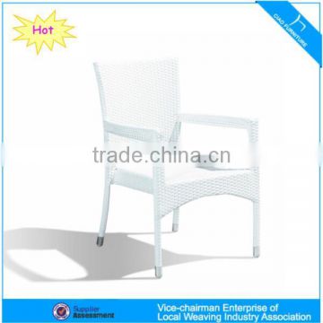 Modern Outdoor wicker furniture stackable garden rattan dining chair(2042AC)