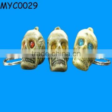 Polyresin skull crafts skull keychain manufacturers in china
