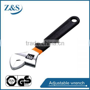 Full dipped handle adjustable wrench 6" 8" 10" 12" chrome plated