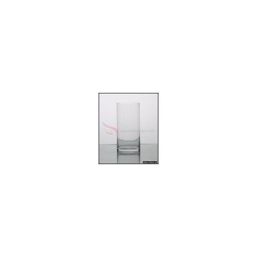 Clear cylinder glass vase- glass ware
