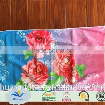 100% cotton bordered face towel high quality towels made in china