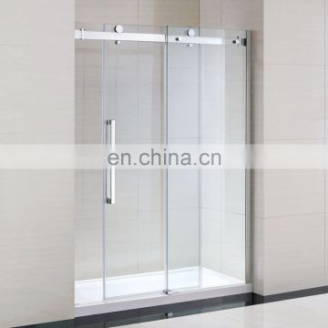 China fashionable complete simple shower screen glass sliding shower cabinet