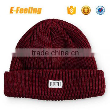 Wholesale Custom Winter Thick Knit Beanie