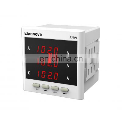 S3I96 multifunction digital panel measuring meter panel mount ammeter