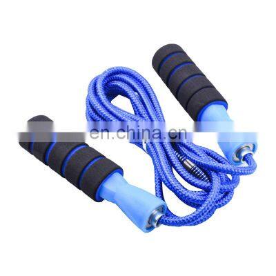 PVC fitness speed freestyle jump ropes non slip handle skipping rope fitness speed rope skipping For Kids