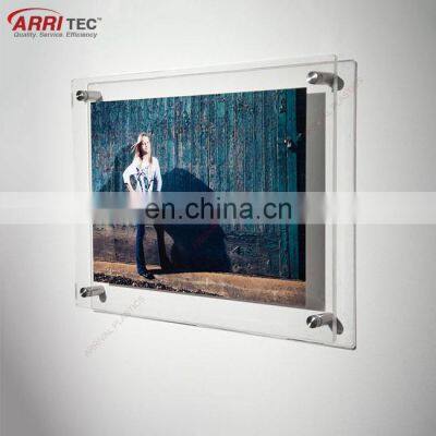 wall mount acrylic photo frame wholesale display hanging picture frame acrylic