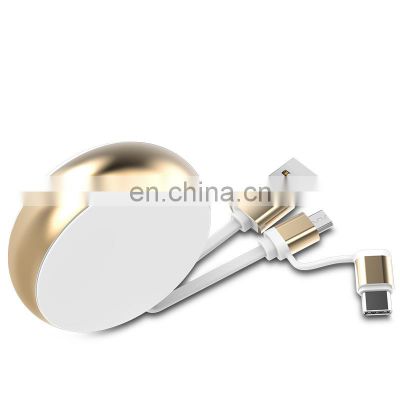 New 2 In 1 Retractable Mobile Phone Data Multi USB Cable