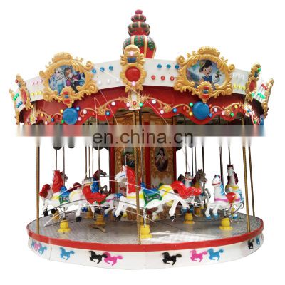 Attraction Park Equipment Luxury Merry Go Round Carousel Ride For Kids and Adult Carousel