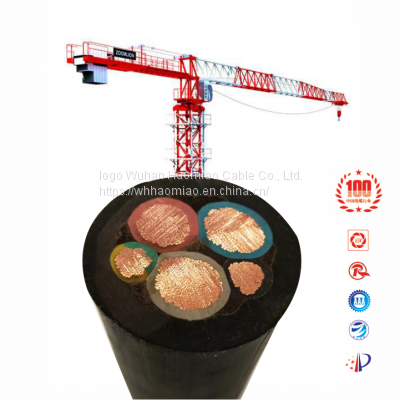 Factory Customization wholesale 5 Core Flexible Rubber Copper Conductor Cable Tower Crane Power Cable