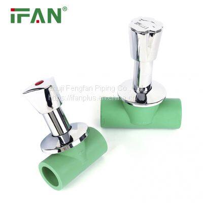 IFAN Hot Sale 32mm PPR Valve Customized Plastic High Pressure Conceld Valve