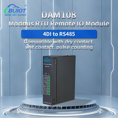BLIIOT industrial grade 4DIN digital switch 1RS485 extended custom remote acquisition module DAM108