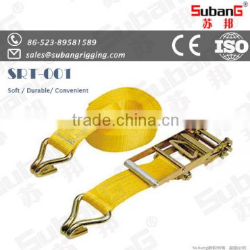 lashing woven 5t polyester ratchet tie down strap