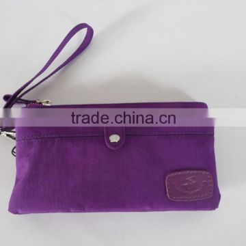 2016 Alibaba purple loyal plain clutch bag women lady