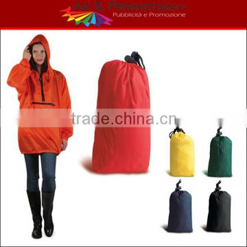 Waterproof Hooded Lightweight Jacket Raincoat In Bag
