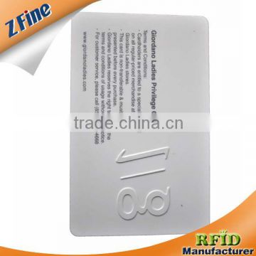 HOT!!! Convex Code ISO pvc 4200d smart card different design made in ShenZhen