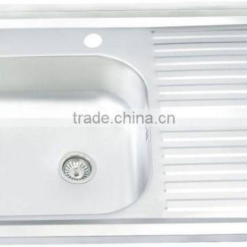 800*500mm single bowl stainless steel sink hot sale for south america 201 mat finish