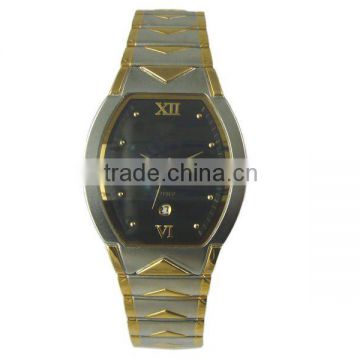 custom dial face mens metal quartz watch cheap mens metal alloy watches fashion mens watches steel metal strap IP plating